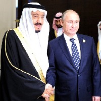 Путин впервые встретился с королем Саудовской Аравии