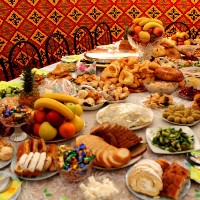 Как украсить стол на байрам