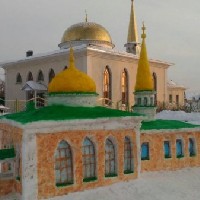 В Татарстане появилась снежная мечеть